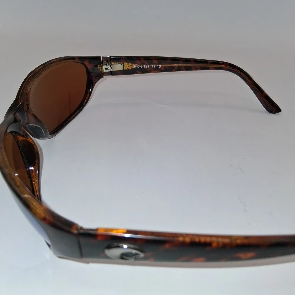 Costa Del Mar Tortoiseshell Frame Sunglasses Triple Tail